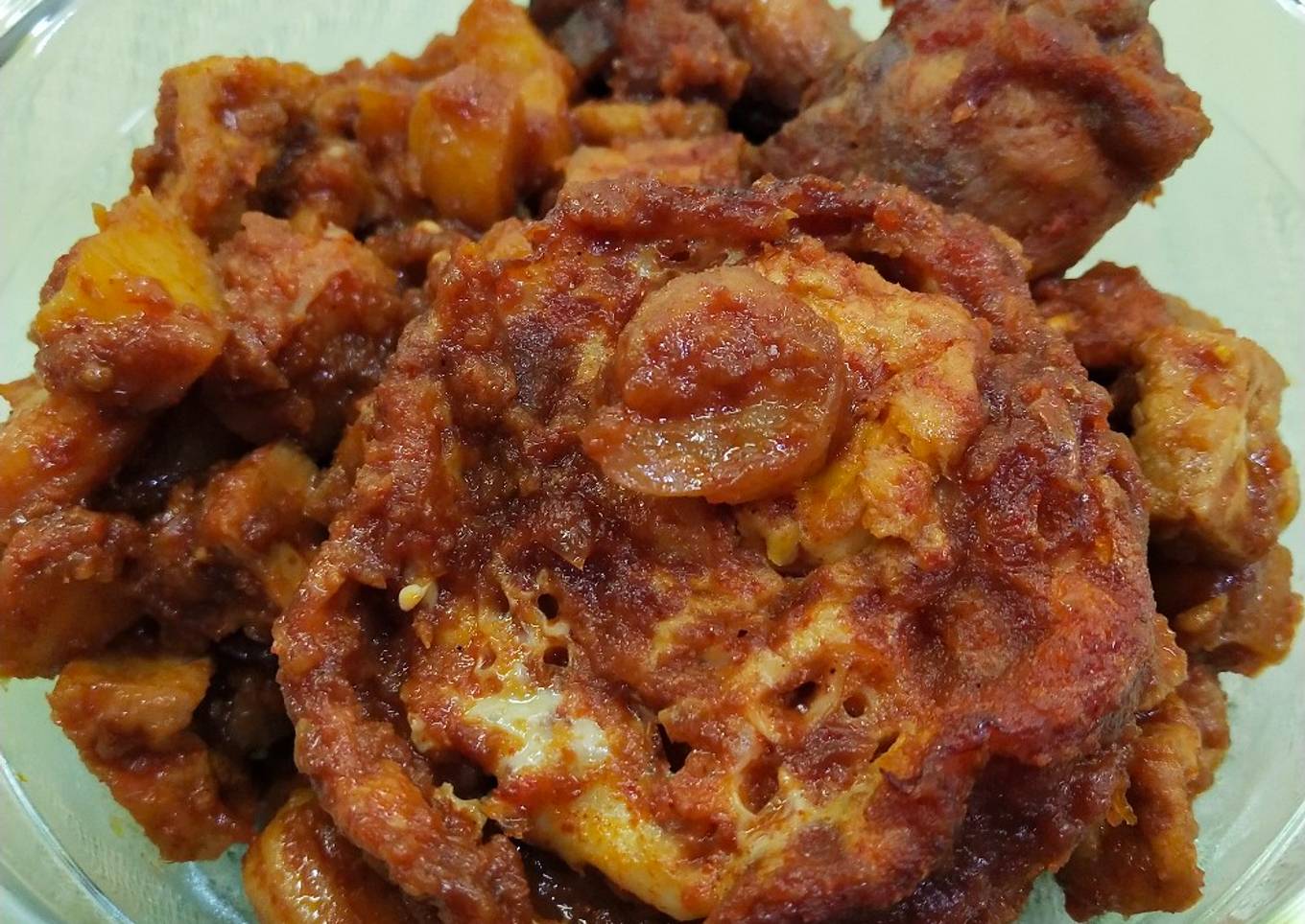 39. Balado Tahu Kentang Telur Ayam šššššššš