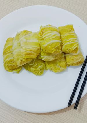 Foto resep Sawi isi Ayam (A) dan Labu siam (L)