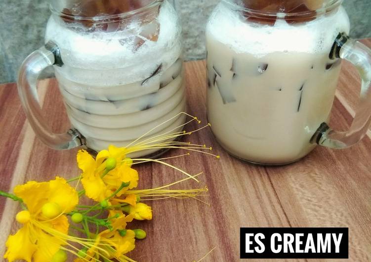 Es Creamy Latte Jelly Cincau