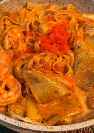 รูปของ โรเซ่ เฟตตูชินี กุ้ง