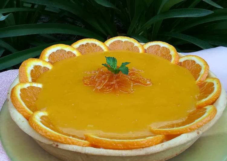 Crostata vegana all'arancia