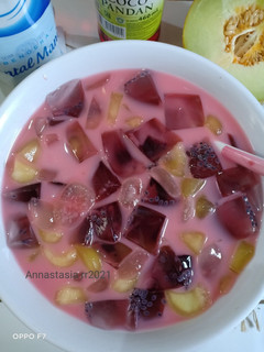 Foto resep Es Melon Jelly