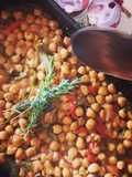 Baked Chickpeas with Colorful Peppers