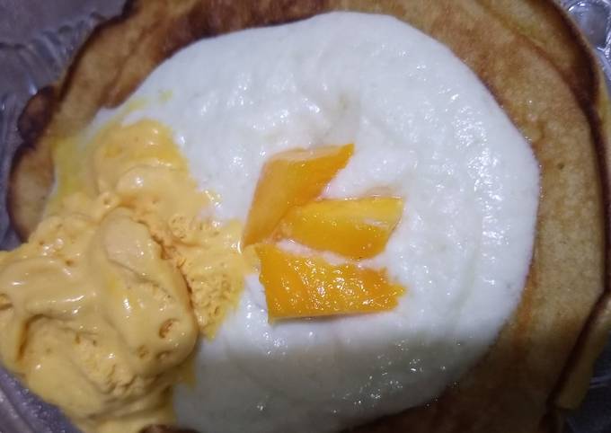 Mango puri protein pancakes 🥞 Recipe