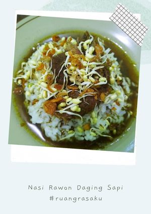 Foto resep Nasi Rawon Daging Sapi