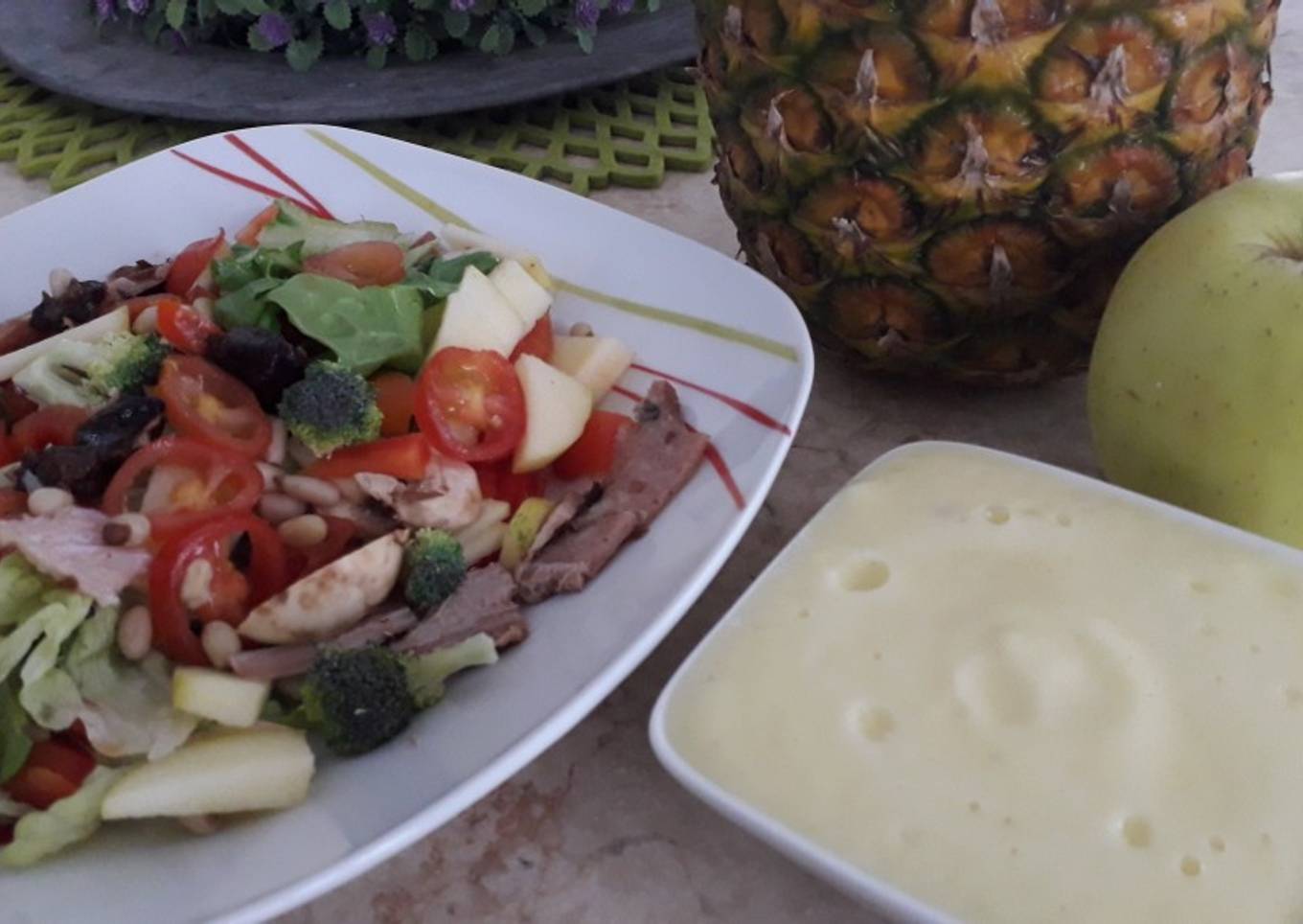 Aderezo de piña + manzana para ensaladas