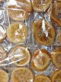 Rodajas confitadas de frutas cítricas