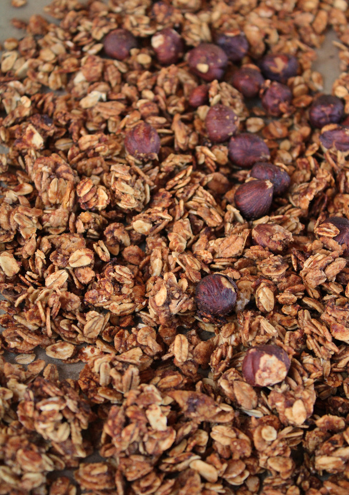 Una foto de Granola de café y avellanas