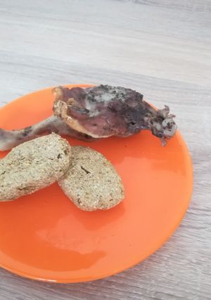 Kacsa sütve zabkockával recept fotója