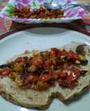 Berenjena salteada con tomate