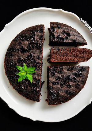 عکسی از دستور کیک شکلاتی خرمایی 🌸 کیک رژیمی
