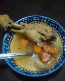 Caldillo de piernas de pollo las Correa del Ocote. Jalisco México