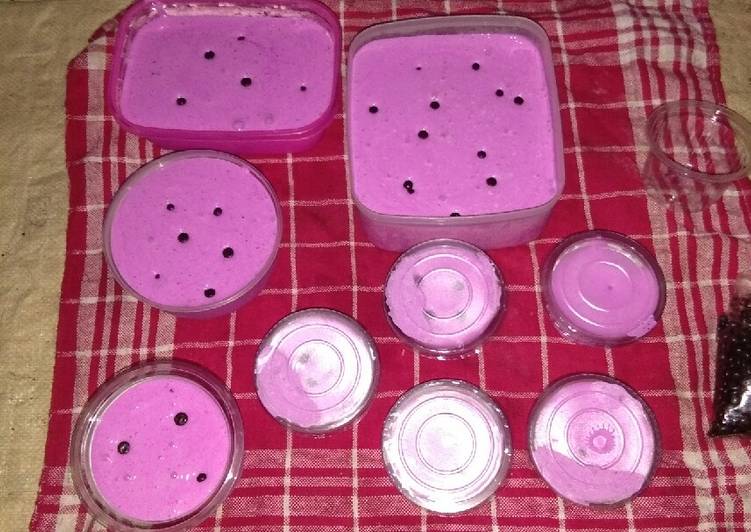 Resep Es cream buah naga, Enak