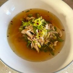 A picture of Leftover Turkey & Sprout Asian Style Broth.