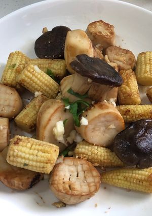 椒鹽杏鮑菇 的食譜成品照片