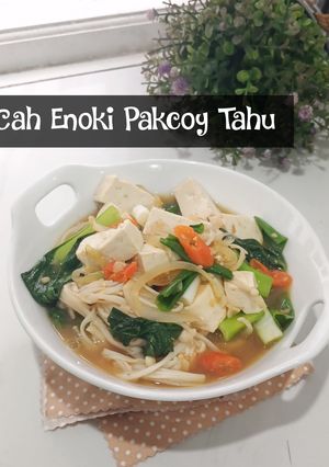 Foto resep Cah Enoki Pakcoy Tahu