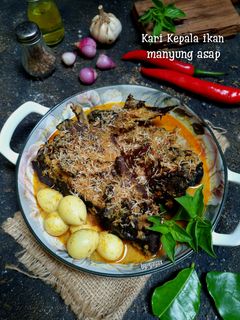 Foto resep Kare kepala ikan manyung telur puyuh