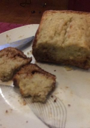 Una foto de Budín de banana y dulce de leche