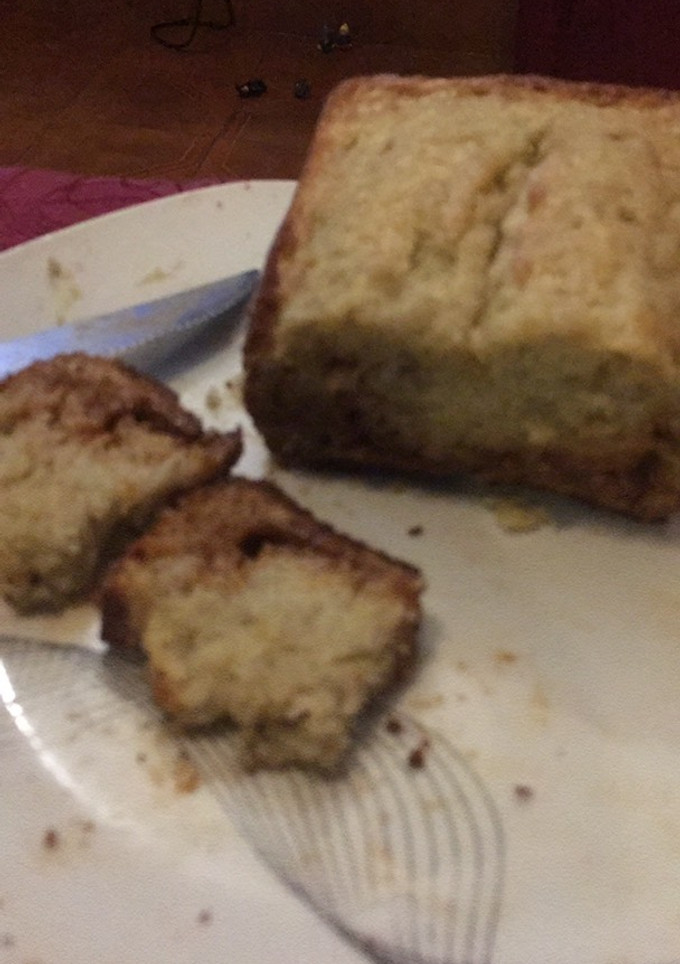 Una foto de Budín de banana y dulce de leche