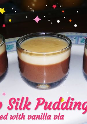 Foto resep Choco Silk Pudding + Vanilla vla