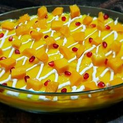 Mango trifle A picture of Mango trifle.