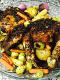 Spicy chicken roast