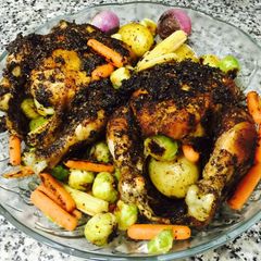 A picture of Spicy chicken roast.