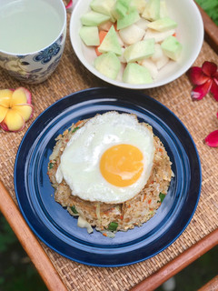 Foto resep Nasi Goreng Ikan Asin&Sayur Pedas