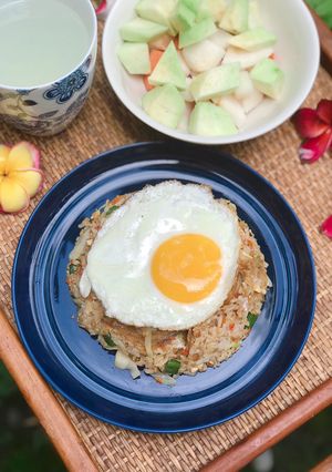 Foto resep Nasi Goreng Ikan Asin&Sayur Pedas