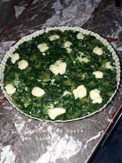 Una foto de Tarta de acelga y mozzarella(apto para veggies)
