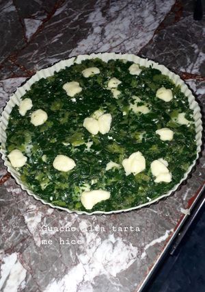 Una foto de Tarta de acelga y mozzarella(apto para veggies)