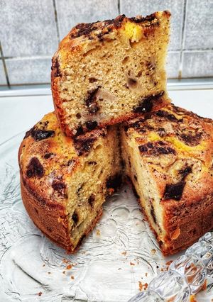 Foto di Torta banane e cioccolato senza burro