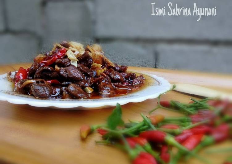 Resep Jantung Ayam Masak Kecap Pedas Anti Gagal
