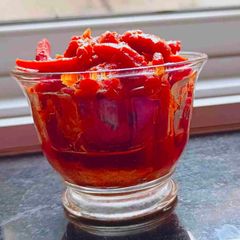 A picture of Garlic Carrot Pickle (Instant).