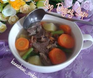 Cara Cepat Sop Daging Sapi Bumbu Mentah Cemplung Mantul Banget