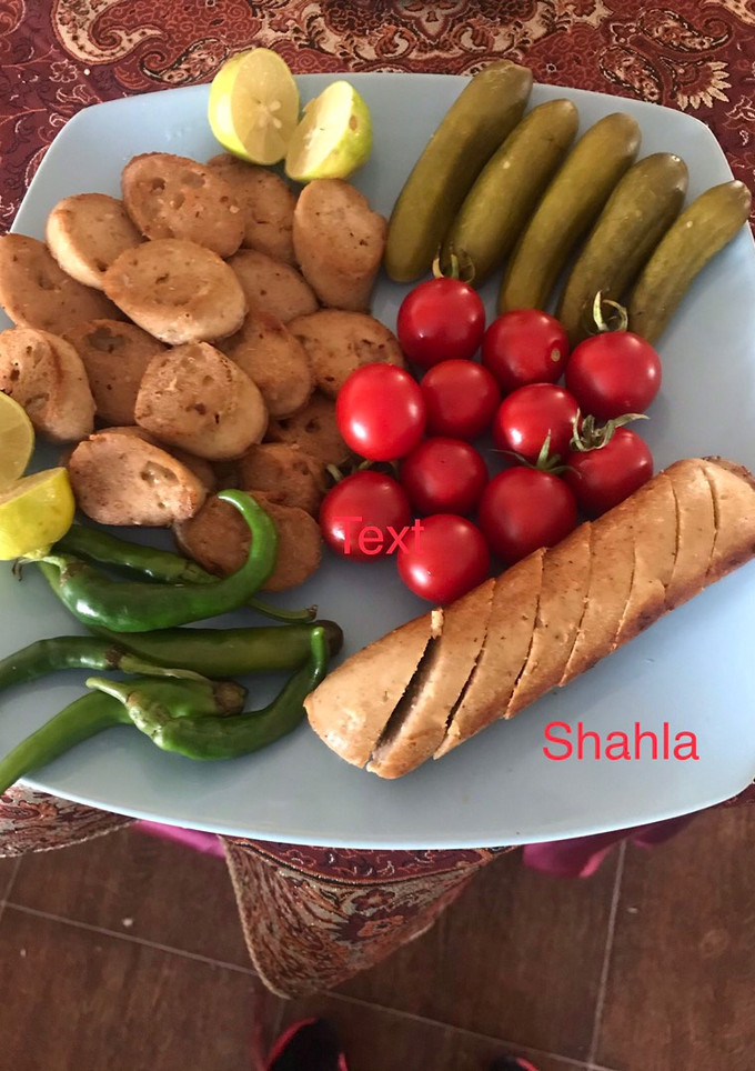 عکسی از دستور سوسیس خانگی