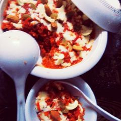 A picture of Creamy cool Carrots halwa.