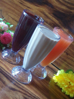 A picture of Tigernut, watermelon and zobo drinks.