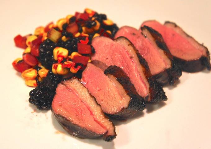 Step-by-Step Guide to Make Speedy Duck Breasts with Blackberry-Corn Relish