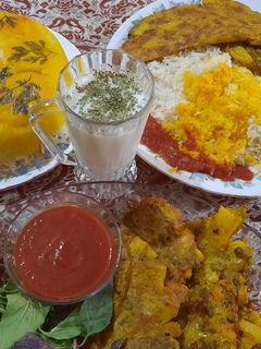 عکسی از دستور کوکو لوبیا سبز