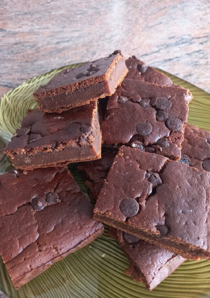 Una foto de Brownie de calabaza y chocolate en licuadora