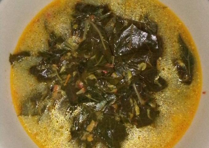 Resep Daun singkong bumbu kuning, Menggugah Selera
