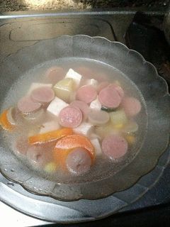 Foto resep Sup sosis tahu hemat
