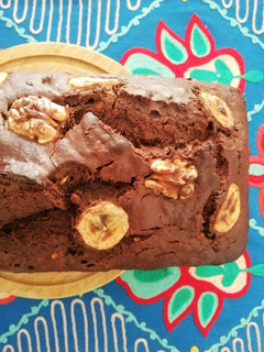 Una foto de Queque choco - banana