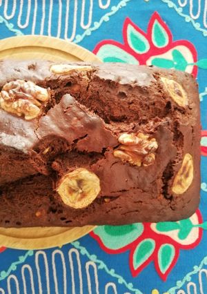 Una foto de Queque choco - banana