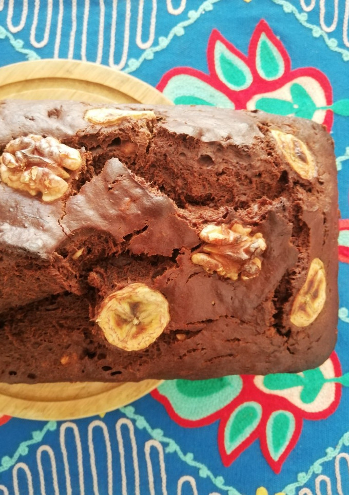 Una foto de Queque choco - banana