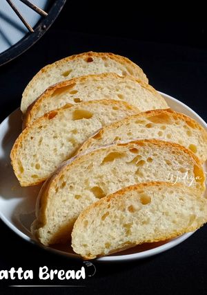 Foto resep Ciabatta (Roti Simple Tanpa Ulen, Tanpa Susu & Telur) Khas Italia