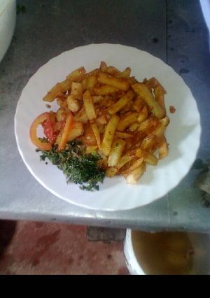 A picture of Chips masala.