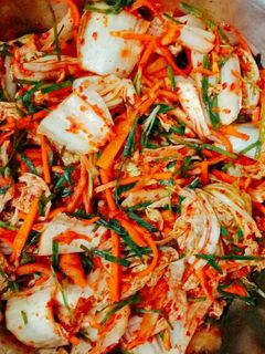 Hình của món Kim chi cải thảo.