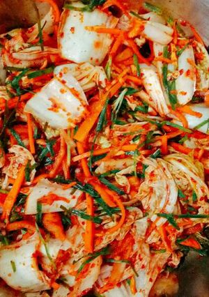 Hình của món Kim chi cải thảo.